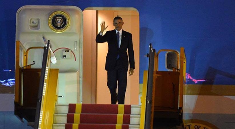Tong thong Obama da den Ha Noi hinh anh
