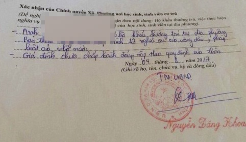 Can bo xa lai ‘but phe’ gay kho cho tan sinh vien o Ha Tinh hinh anh