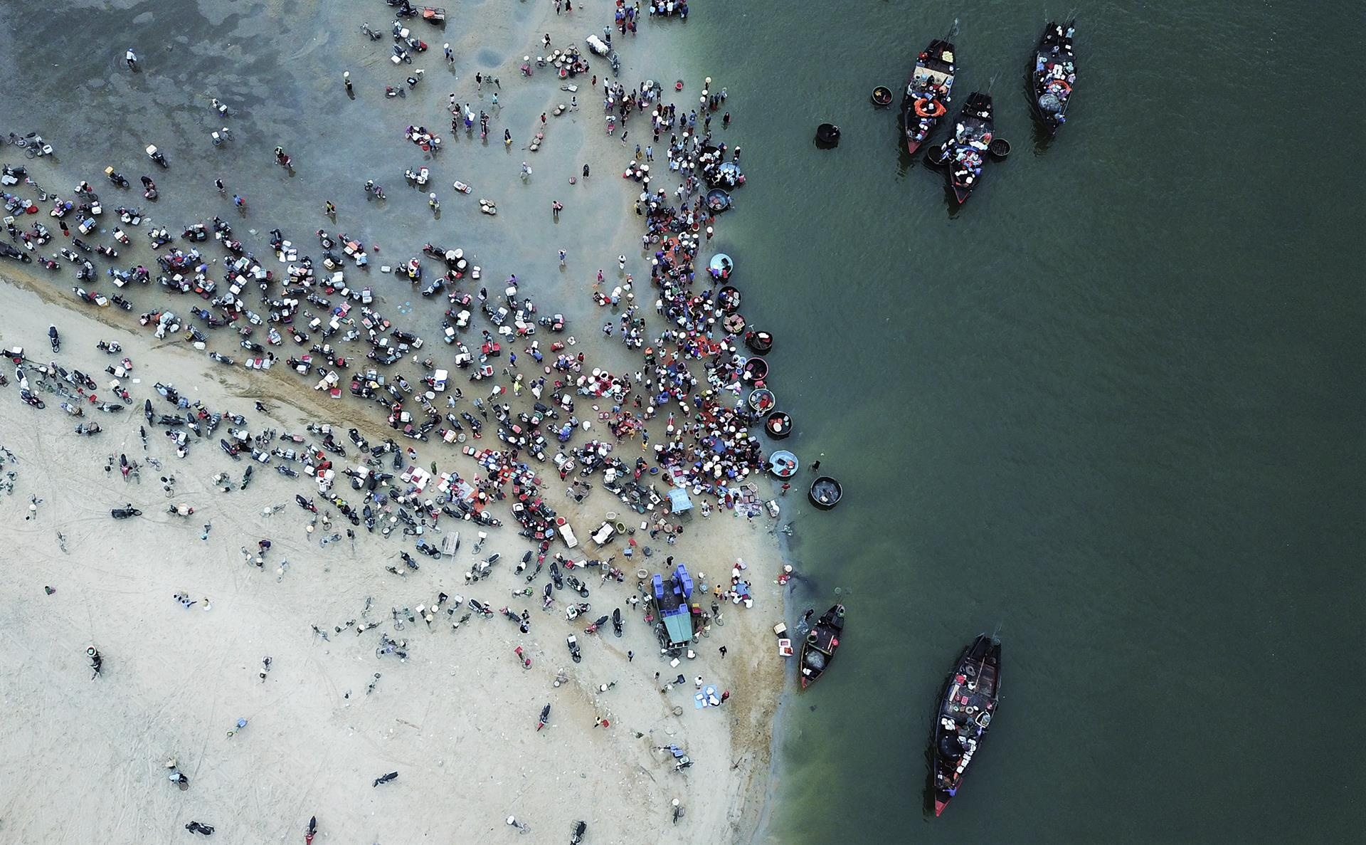 cho ca luc rang sang tren bo bien anh 4