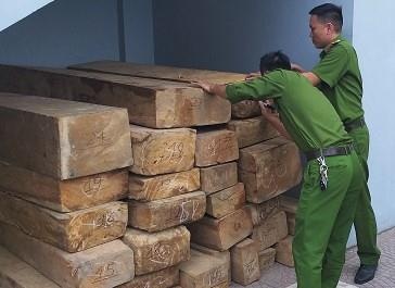 Chan oto tai cho go lau tu Khanh Hoa ra Ha Tinh tieu thu hinh anh