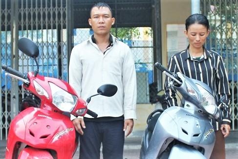 Bat 'doi tinh nhan' tu Quang Binh ra Ha Tinh trom xe may hinh anh