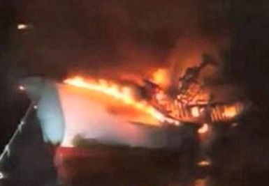 2 nguoi Ha Tinh mat tich trong vu chay tau ca Han Quoc hinh anh