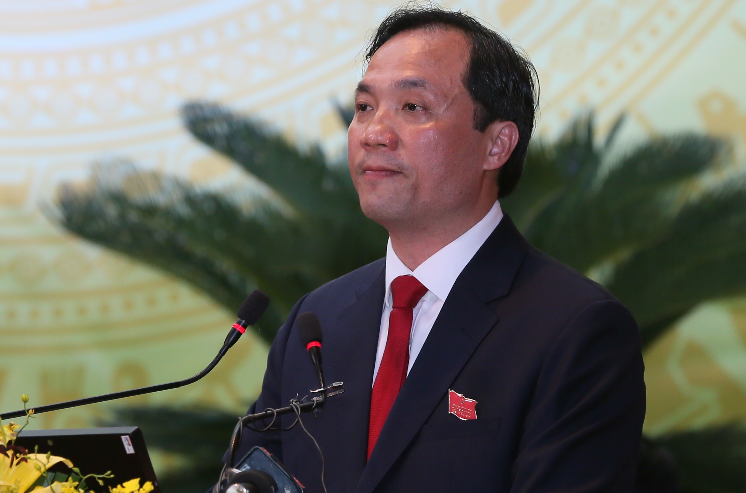 Ong Hoang Trung Dung lam Bi thu Tinh uy Ha Tinh hinh anh