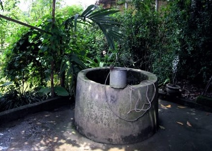 Nguoi dan ong roi xuong gieng tu vong hinh anh