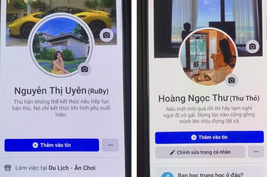 Gia phu nu, lua nhieu nguoi qua Facebook hinh anh
