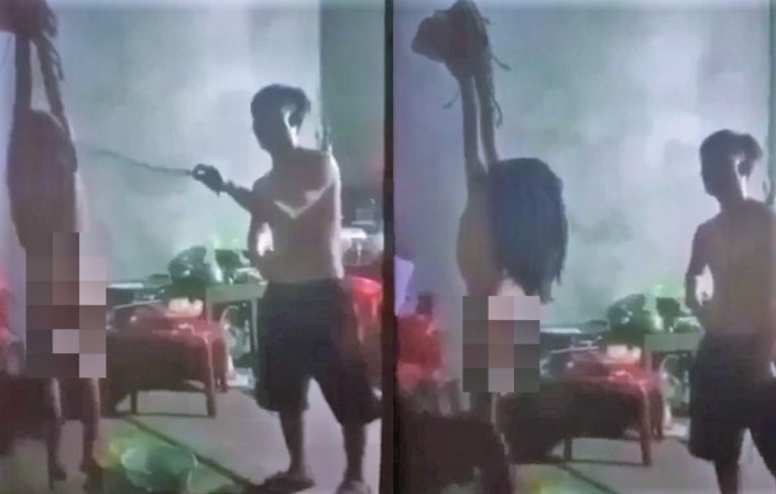 Nguyen nhan vu be gai bi bo lot quan ao, troi tay treo tren tran nha hinh anh