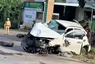 Tai xe oto co uong ruou bia truoc khi tong chet 2 vo chong hinh anh