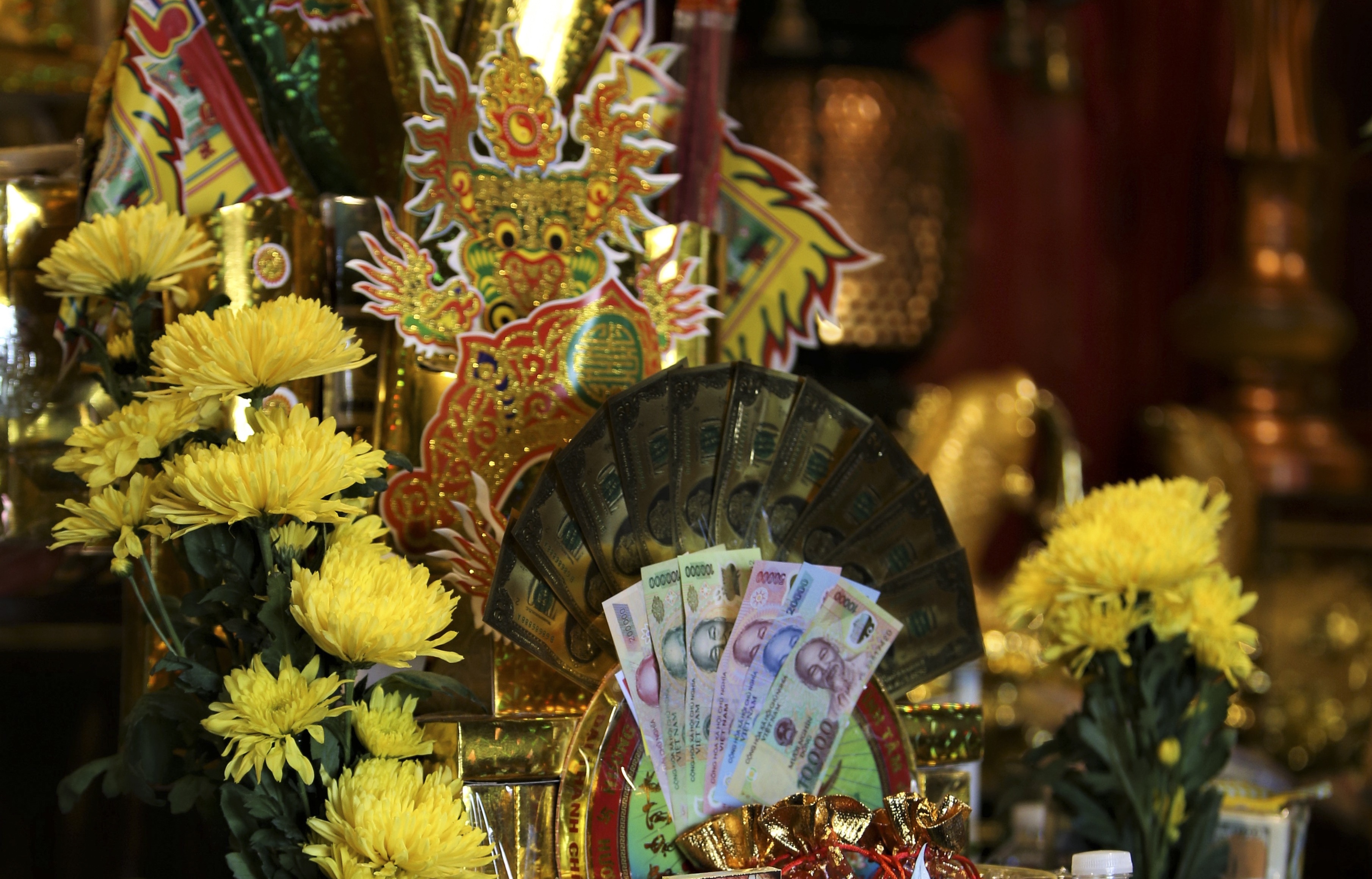 Mam le nhet kin tien le o den ong Hoang Muoi hinh anh