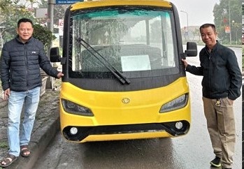 Chu xe dien o Cua Lo sam xe moi khi bi yeu cau dang kiem hinh anh