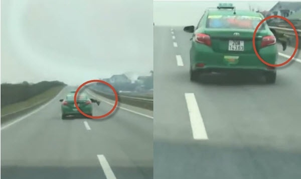Clip taxi Mai Linh phong nhu bay khi co nguoi du tren nap capo hinh anh