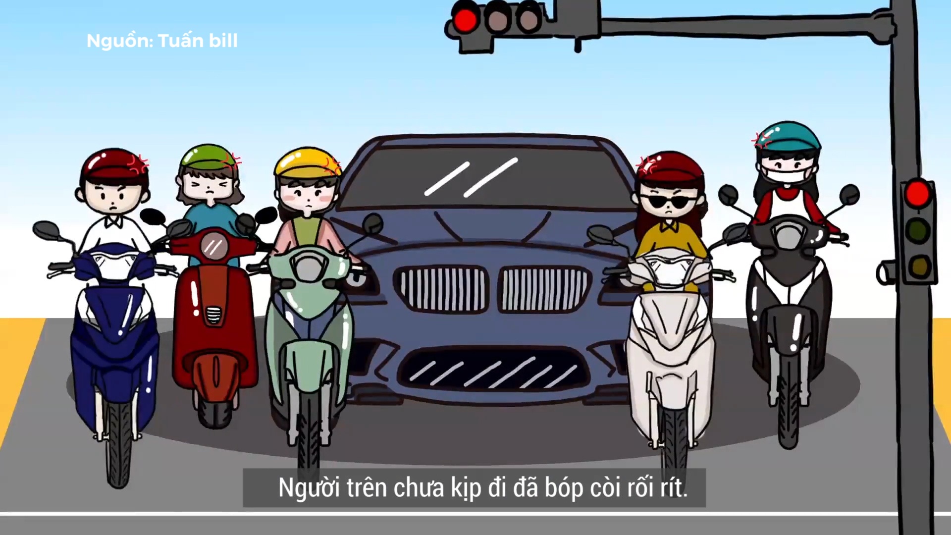 Nhung 'mon phai' pho bien khi tham gia giao thong hinh anh