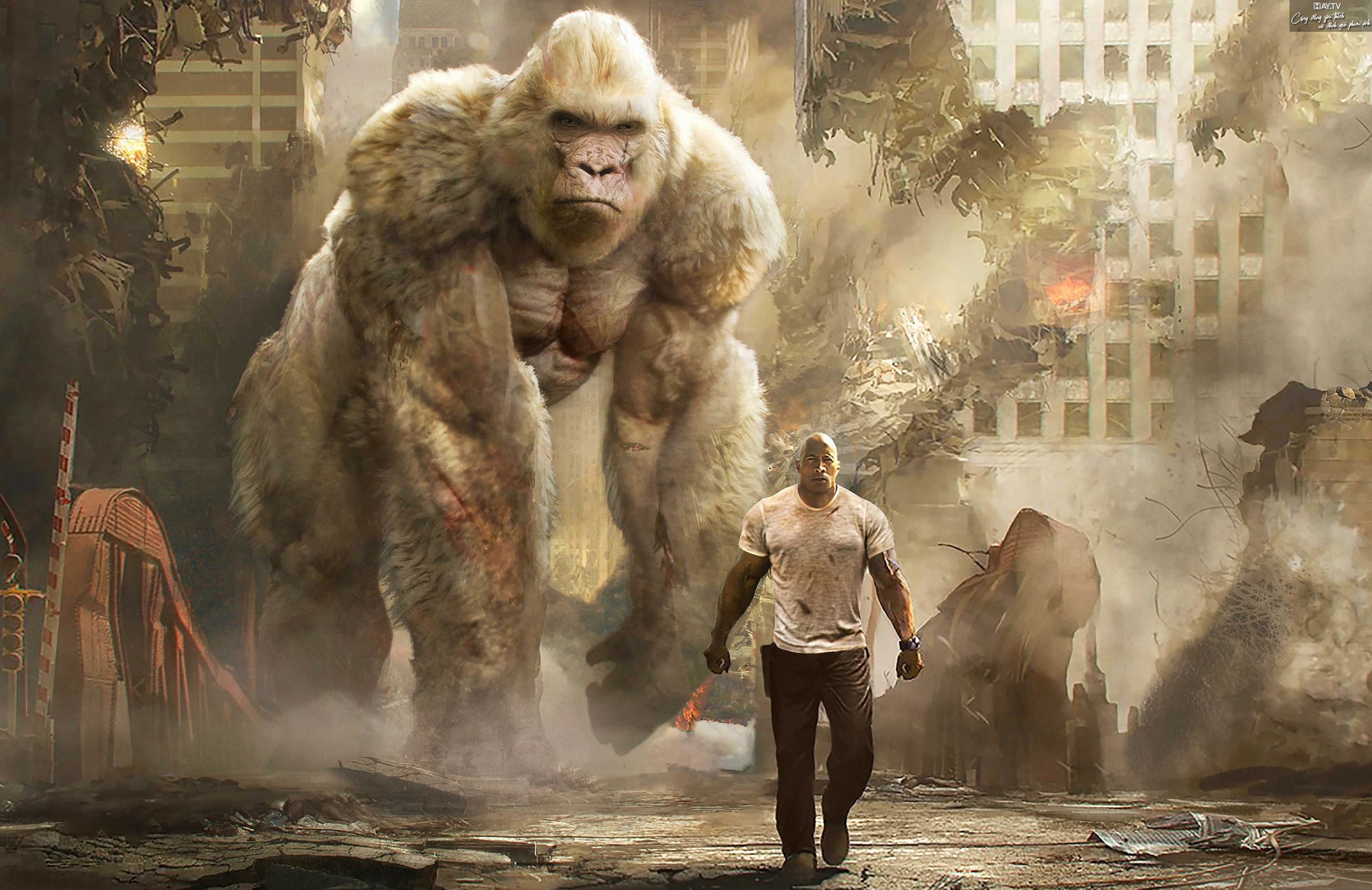 Rampage - Sieu thu cuong no tung trailer 2 voi Dwayne Johnson hinh anh