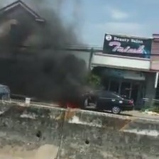 Clip oto boc chay tren quoc lo 51 hinh anh