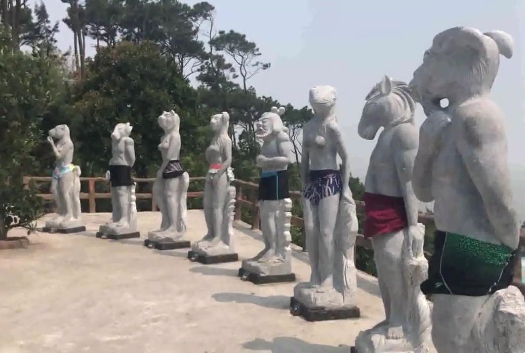 Tuong 12 con giap khoa than o Hai Phong duoc mac quan hinh anh