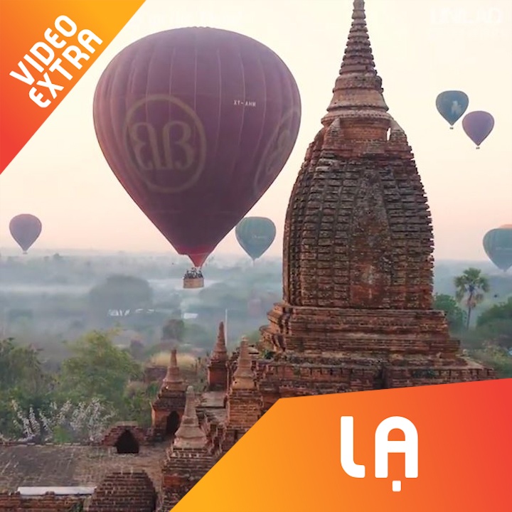 Du ngoan bang kinh khi cau ngam canh o Bagan hinh anh