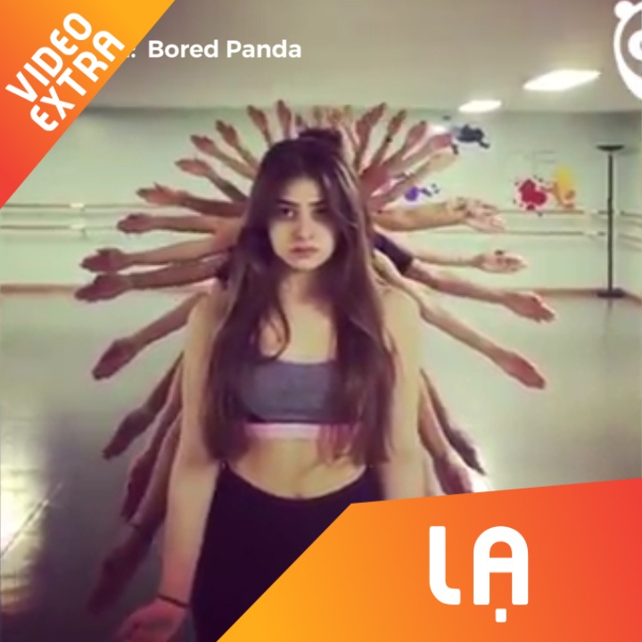 Co gai xinh dep trinh dien dong dieu voi nhung canh tay 'ma thuat' hinh anh