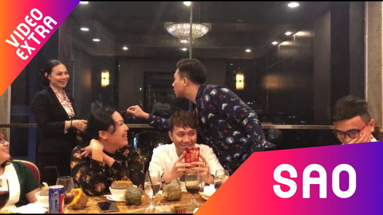 Tran Thanh 'muon' tien BB Tran va Hai Trieu de tra cho bua an hinh anh