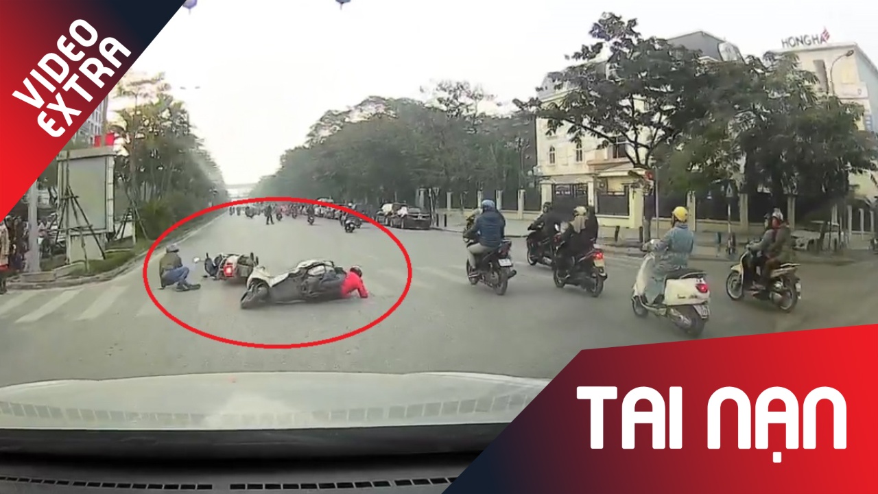 Co tinh vuot den do, xe may gay tai nan hinh anh