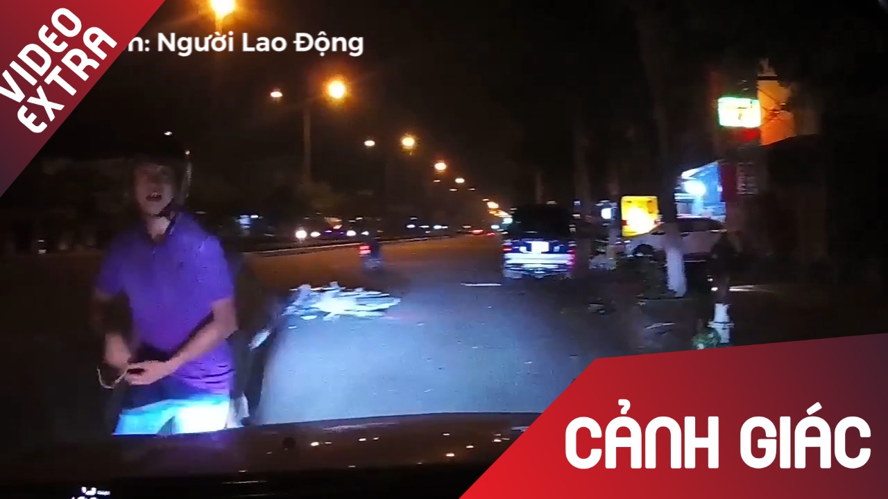 Va cham giao thong, nam thanh nien bi mat day chuyen vang 2 cay hinh anh