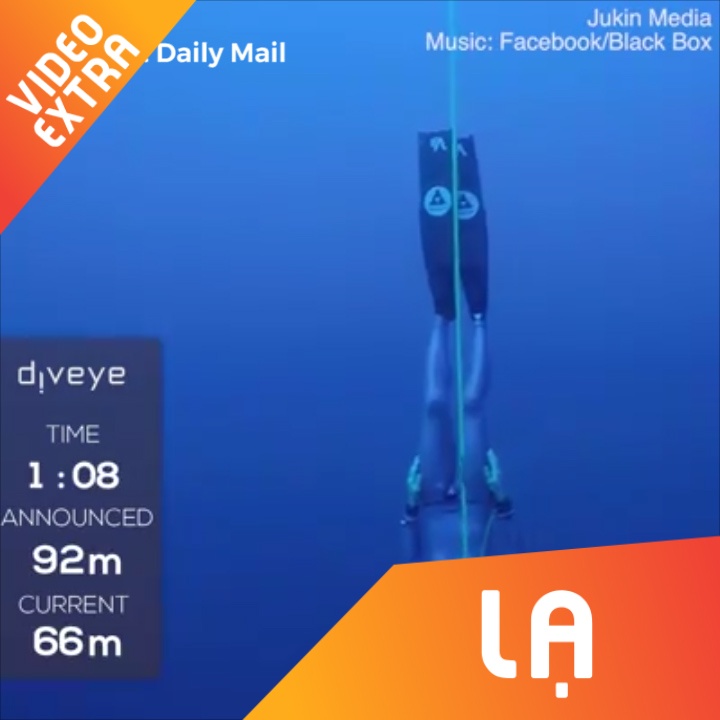 Nguoi dan ong lan sau 92 met trong mot lan hit tho hinh anh