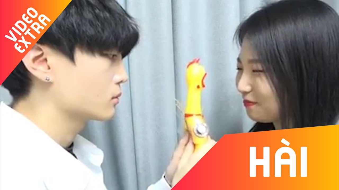 Ban cover hai huoc Havana cua co gai xinh dep va 'ga ken' hinh anh