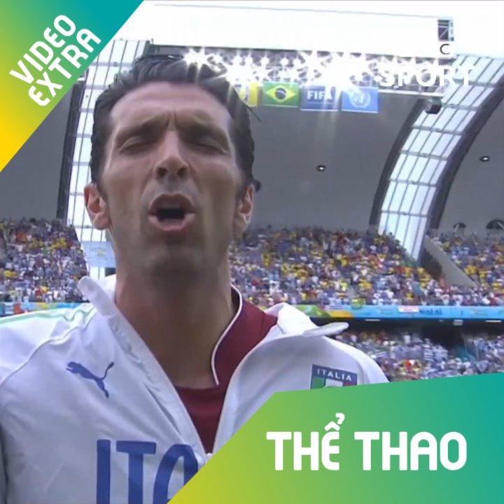 Buffon hat quoc ca cuc sung truoc khi vao tran tai World Cup 2014 hinh anh