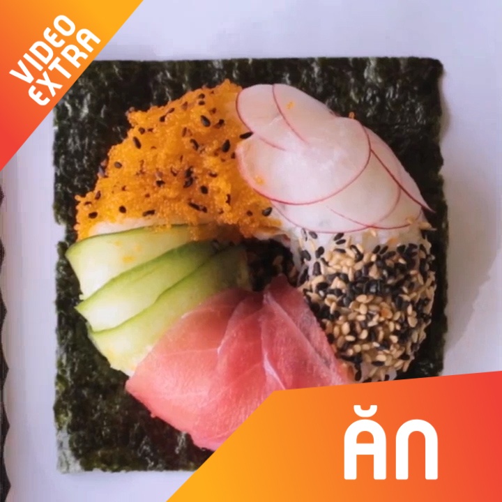 Banh ngot donut lam bang sushi hinh anh