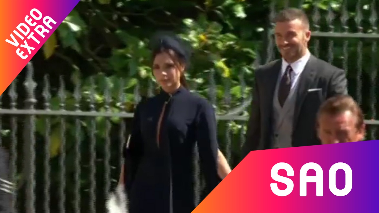 Beckham cung vo sieu mau den du dam cuoi Hoang gia Anh hinh anh