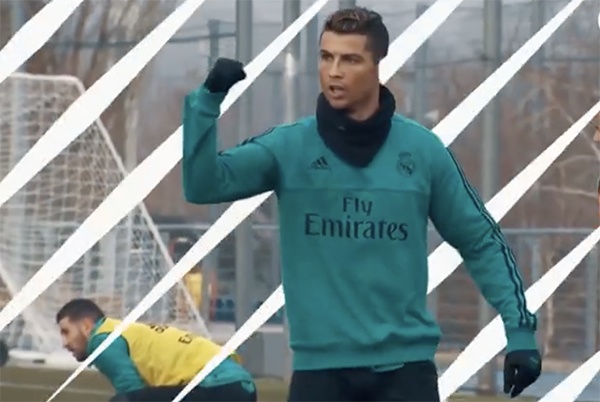 Ronaldo va dong doi tren san tap truoc chung ket Champions League hinh anh