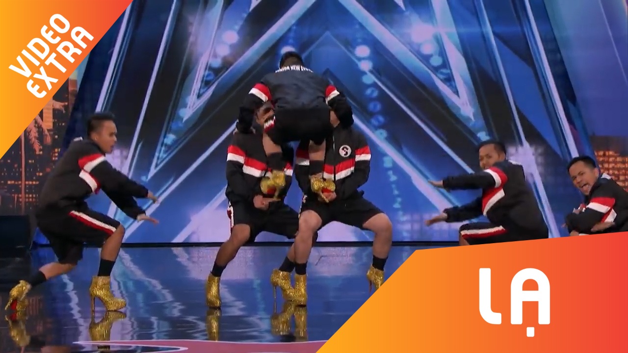 'Boyband' nhay hien dai voi giay cao got tai America's Got Talent hinh anh
