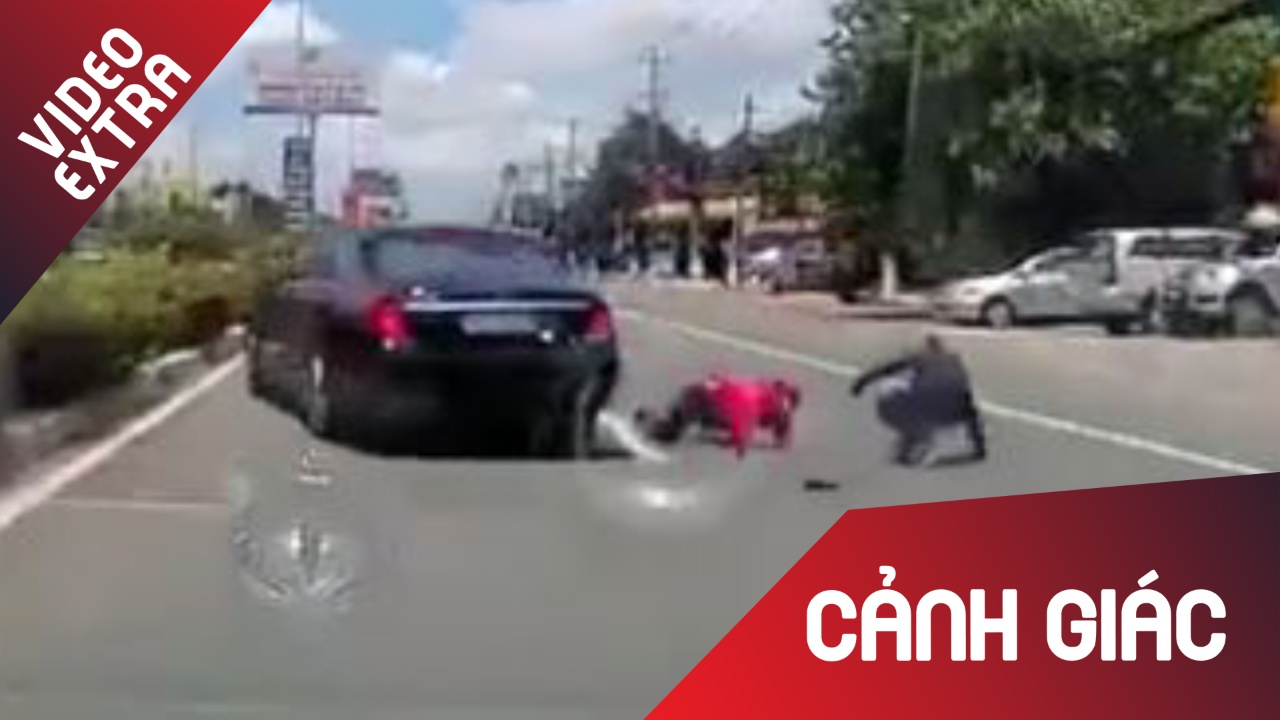 Tai xe xe sang 'lai lua' giup 2 nguoi thoat chet trong gang tac hinh anh