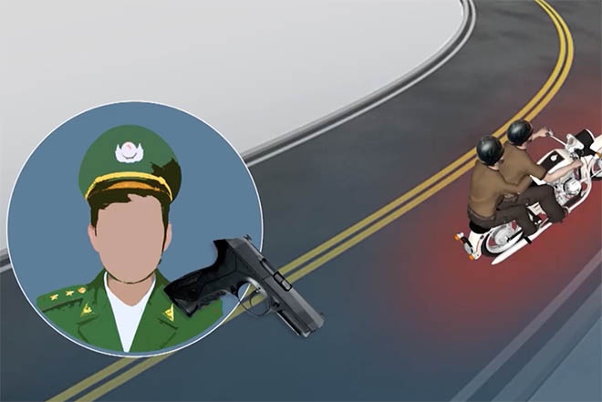 Duong dan ky la khien thanh nien di theo doan dua xe thiet mang hinh anh