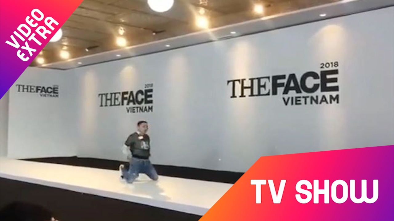 Thi sinh nam gay an tuong voi man catwalk nhu 'vu bao' tai The Face hinh anh