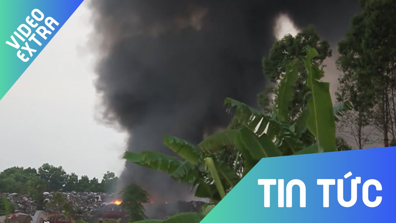 Rung minh chung kien 'voi rong khoi' o lang tai che rac Hung Yen hinh anh