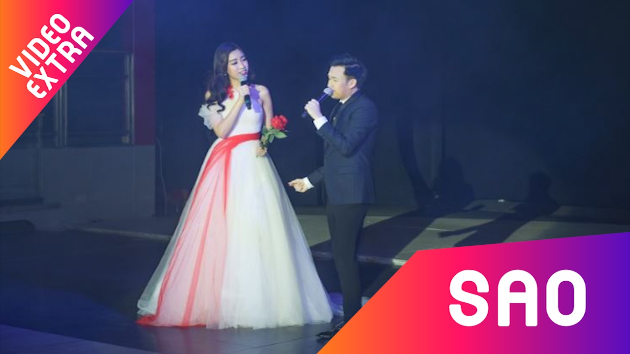 Hoa hau Do My Linh gay ngac nhien khi song ca cung Duong Trieu Vu hinh anh