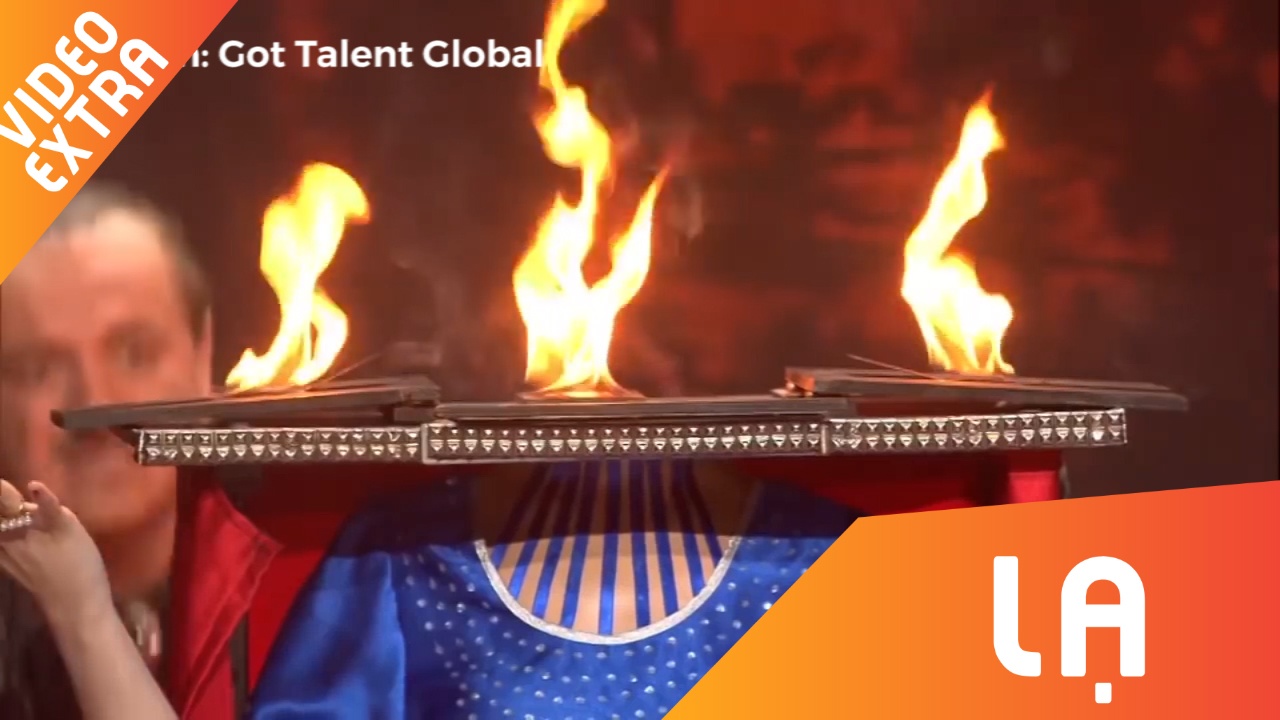 Thi sinh 'dot chay' khuon mat ban dien ngay tren san khau Got Talent hinh anh