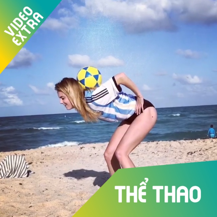 Hot girl tang bong co vu cho DT Argentina hinh anh