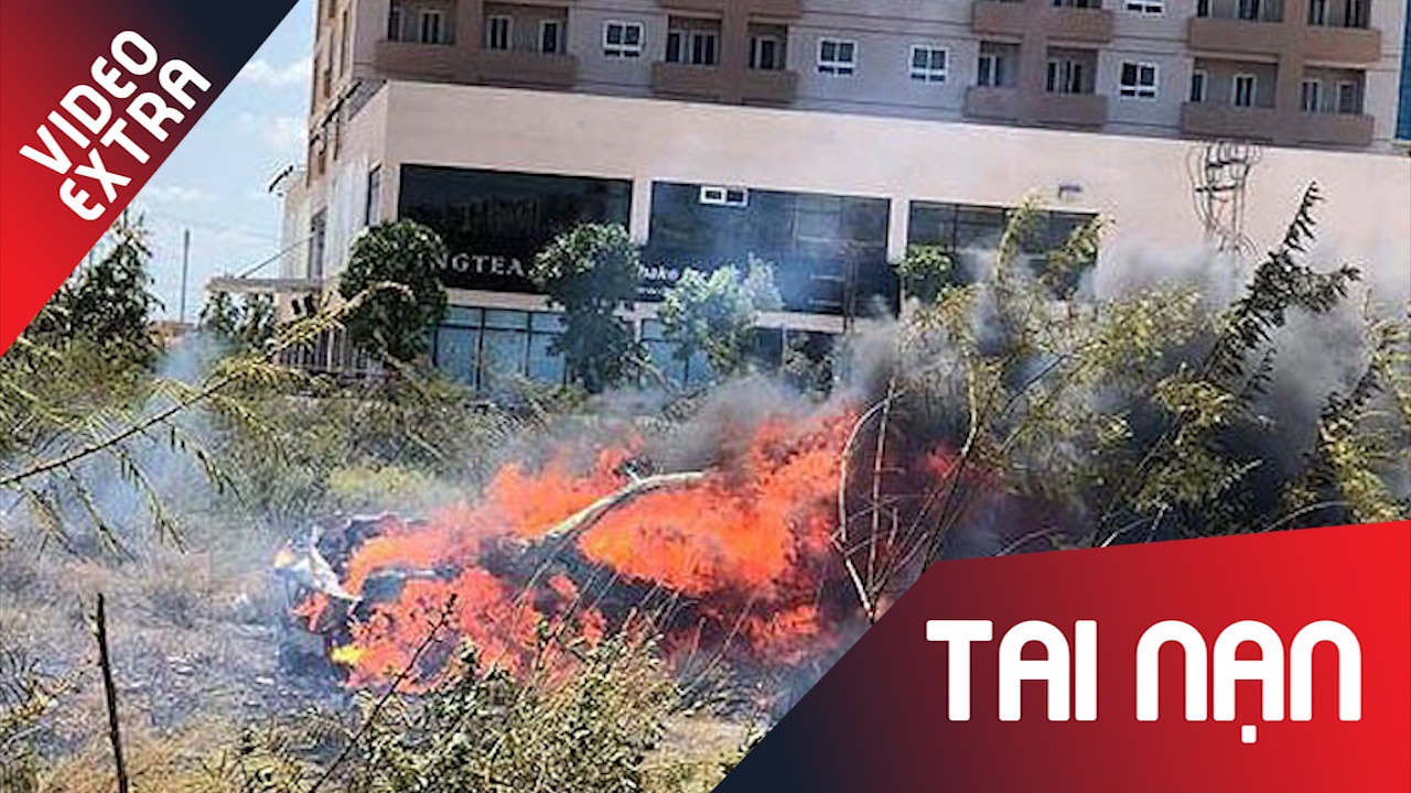 Xe tien ty boc chay tro khung tren duong tai Nghe An hinh anh