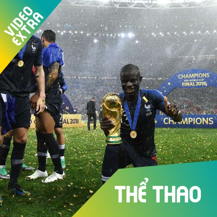 Cac cau thu Phap hat vang bai hat N'Golo Kante hinh anh