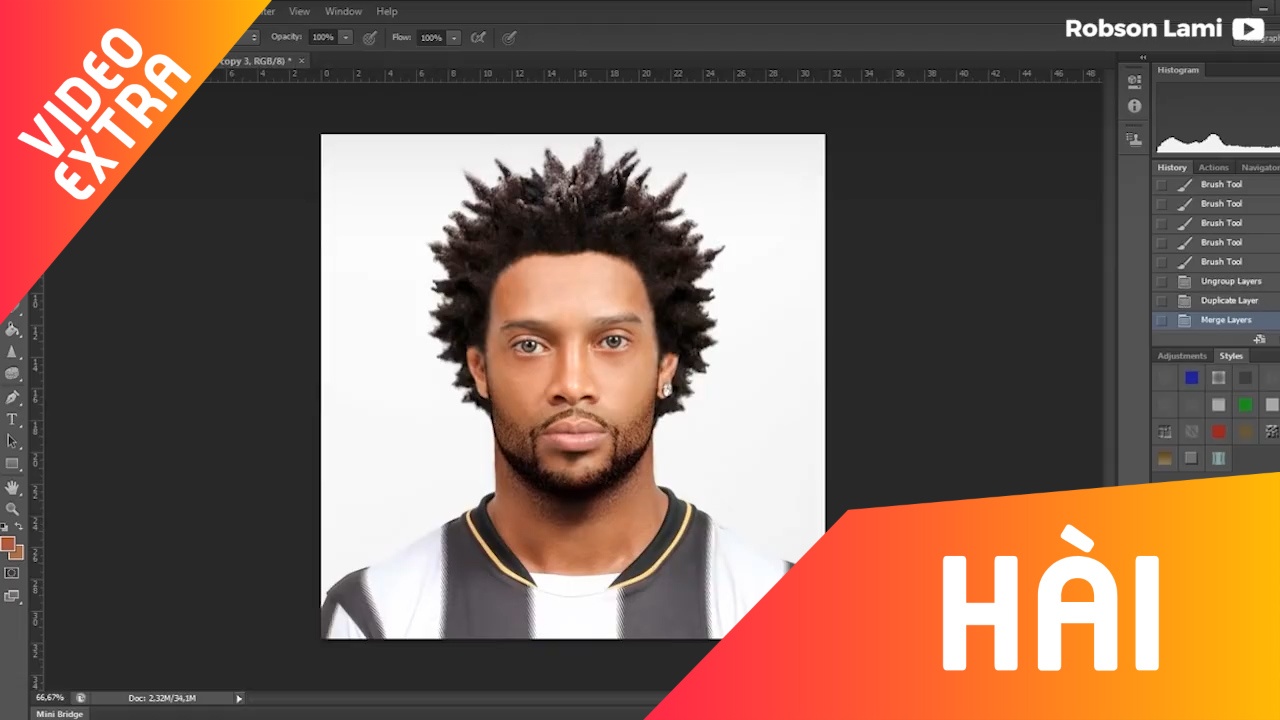 Dan mang 'bien' Ronaldinho dep trai nhu minh tinh Hollywood hinh anh