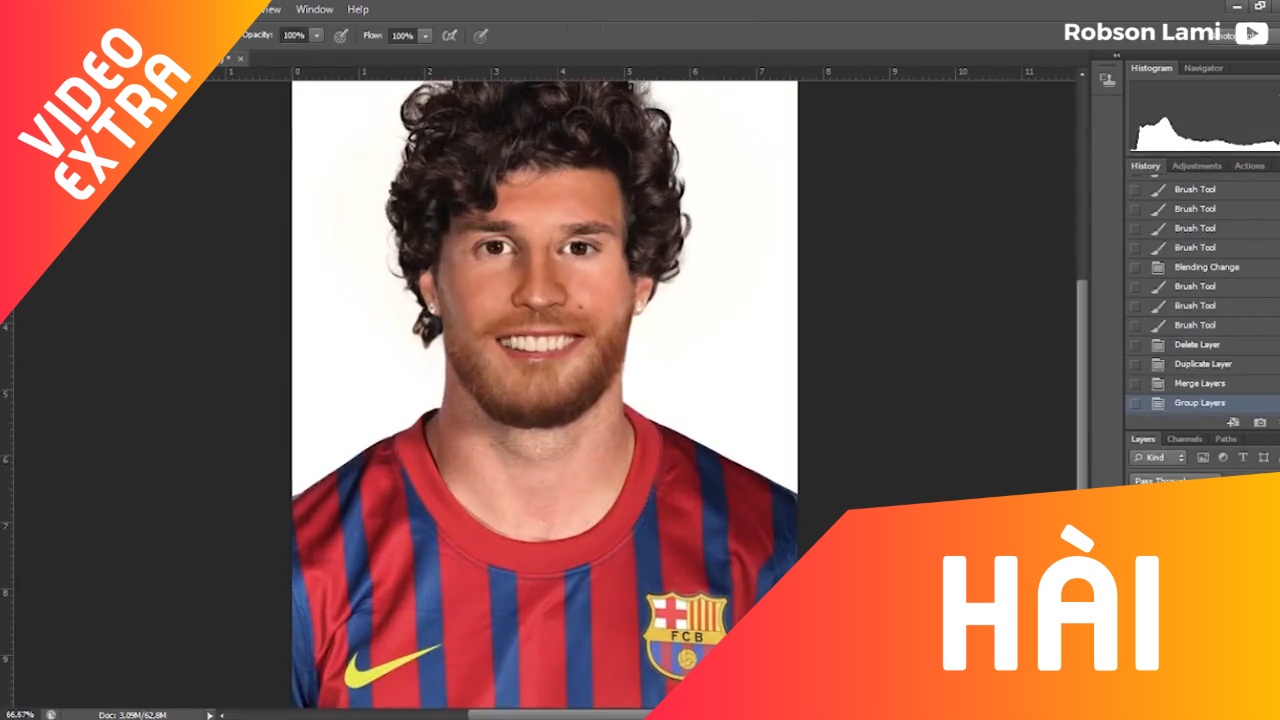 Hinh anh 'con lai' cua Ronaldo va Messi tu phan mem chinh sua anh hinh anh