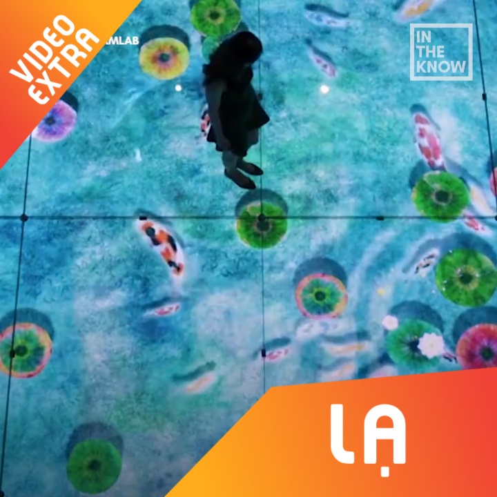 Bao tang Nhat dem cong nghe hinh anh ky ao trong trung bay hinh anh