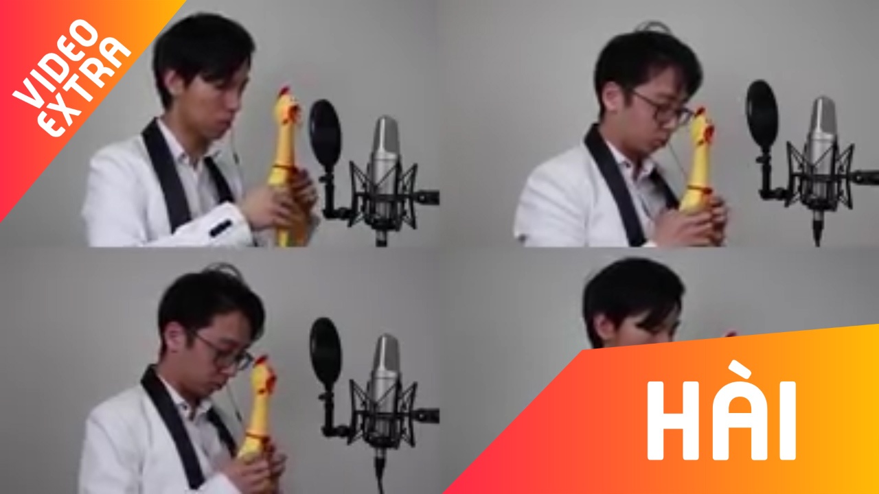 Nhac dam cuoi duoc cover theo phien ban ga gay hai huoc hinh anh