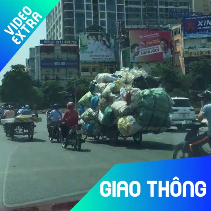 Xe cho phe lieu cong kenh ung dung luu thong tren pho hinh anh