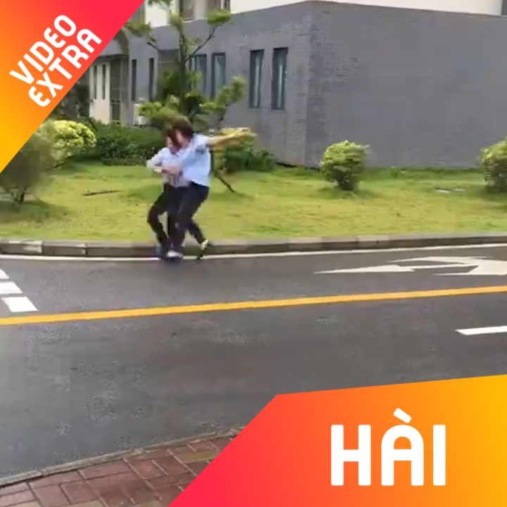 Gio to nhu bao, thoi 2 co gai bay vao bui cay hinh anh