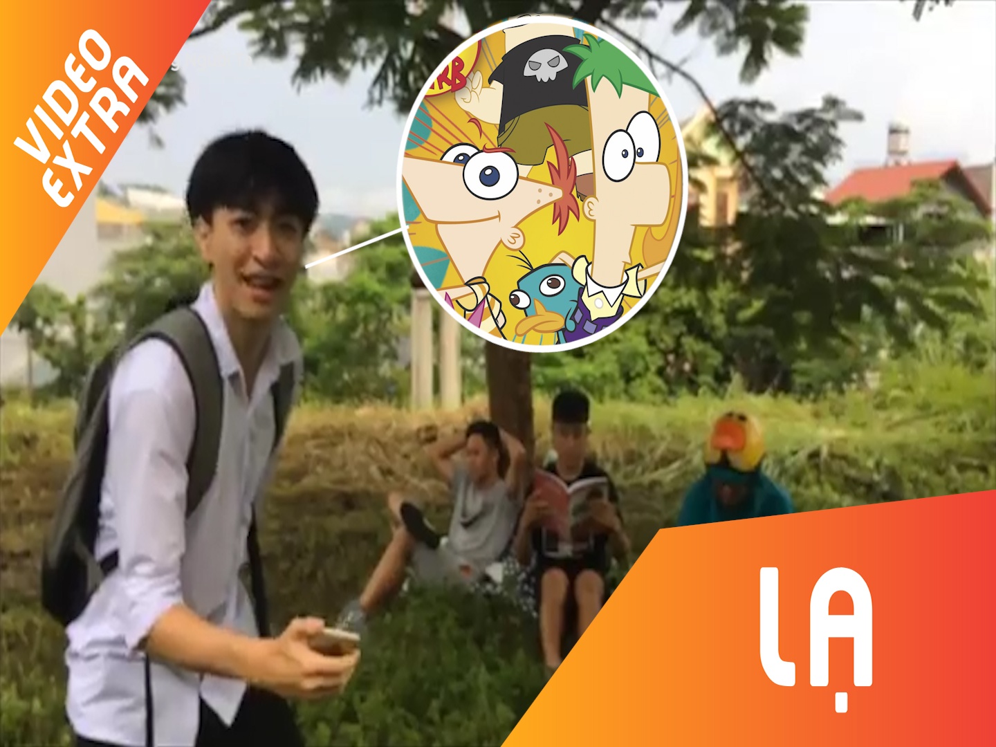 Lop hoc cover 'Phineas and Ferb' goi nho tuoi tho hinh anh