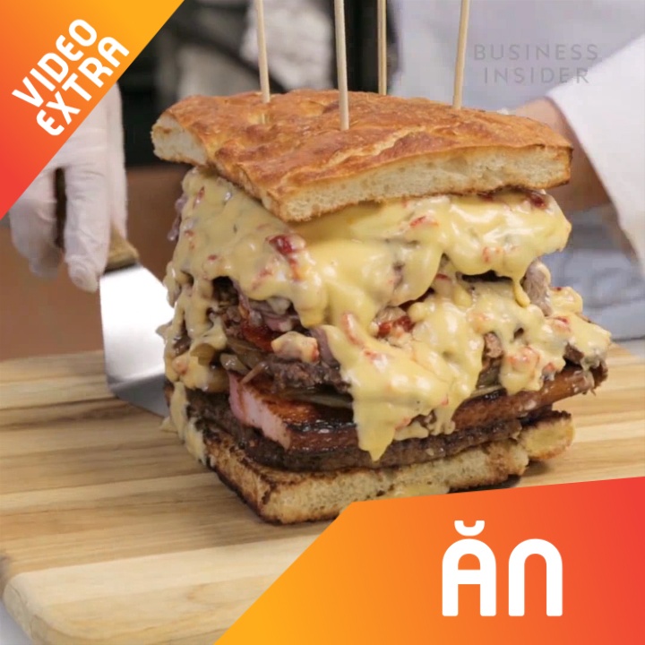 Chiec banh sandwich 5 loai thit co gia gan 375 USD o My hinh anh