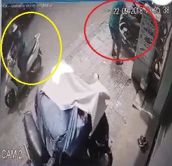 Trom xe hien ngang truoc dong nguoi tap nap giua trung tam TP.HCM hinh anh