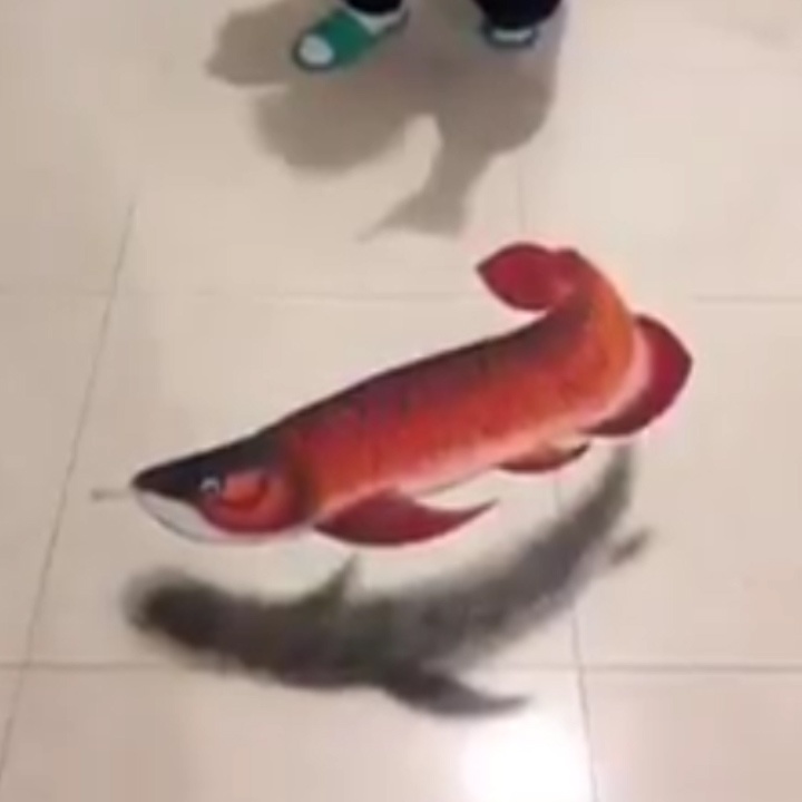 Tranh ve 3D doc dao duoc lam tu bot mau hinh anh