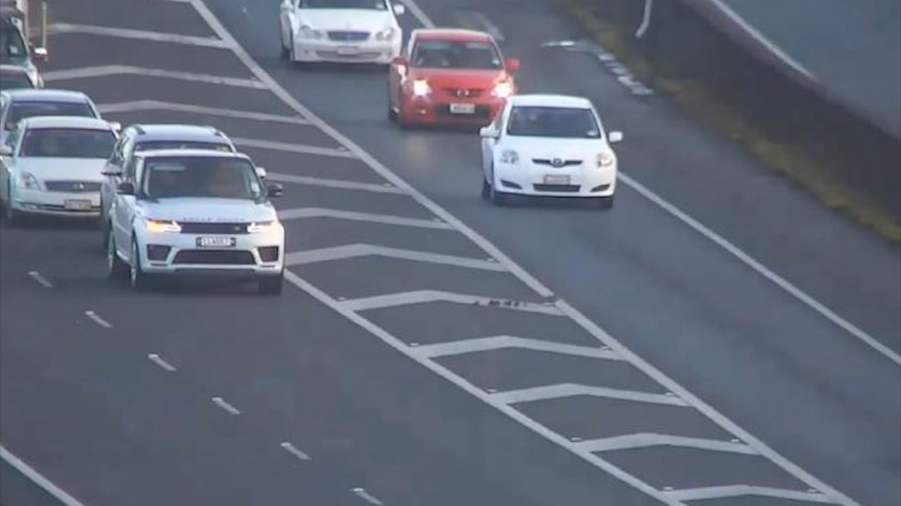 3 lan xe dung giua cao toc o New Zealand cho dan vit qua duong hinh anh